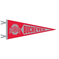 Ohio State Buckeyes Wool Felt Pennant - 9" x 24"