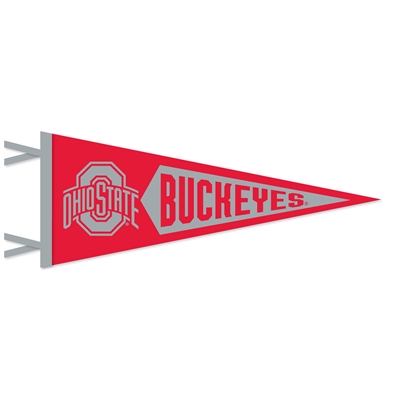 Ohio State Buckeyes Wool Felt Pennant - 9" x 24"