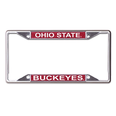 Ohio State Buckeyes Metal Inlaid Acrylic License P