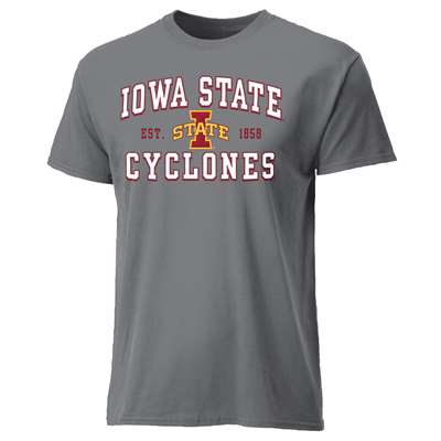 Iowa State Cyclones Cotton Heritage T-Shirt - Grey