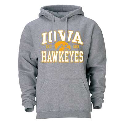 Iowa Hawkeyes Heritage Hoodie - Heather Grey