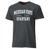 Michigan State Spartans Cotton Heritage T-Shirt - Charcoal