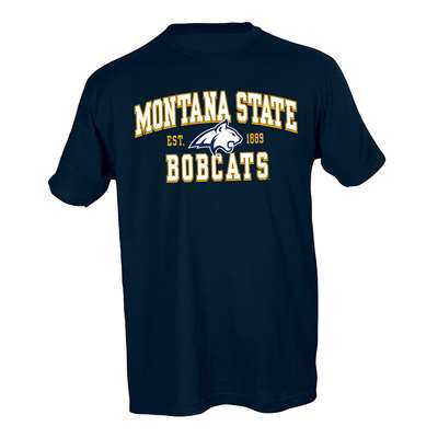 Montana State Bobcats Cotton Heritage T-Shirt - Navy