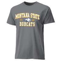 Montana State Bobcats Cotton Heritage T-Shirt - Grey