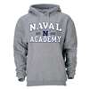 Navy Midshipmen Heritage Hoodie - Heather Grey