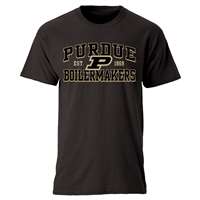 Purdue Boilermakers Cotton Heritage T-Shirt - Black