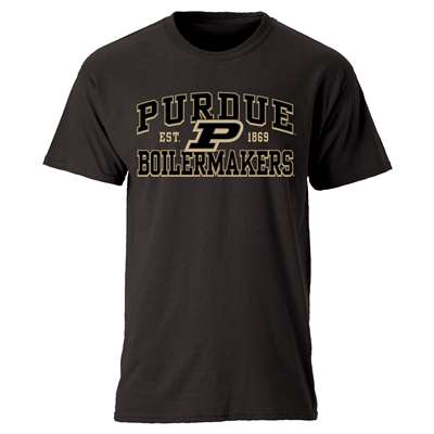 Purdue Boilermakers Cotton Heritage T-Shirt - Black