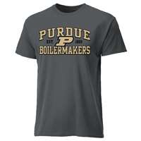 Purdue Boilermakers Cotton Heritage T-Shirt - Charcoal