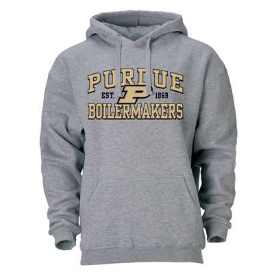 Purdue Boilermakers Heritage Hoodie - Heather Grey