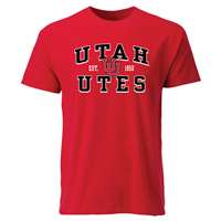 Utah Utes Cotton Heritage T-Shirt - Red