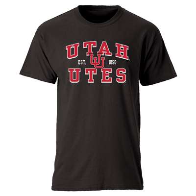 Utah Utes Cotton Heritage T-Shirt - Black