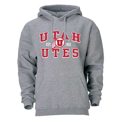 Utah Utes Heritage Hoodie - Heather Grey