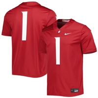 Nike Washington State Cougars Untouchable Football Jersey - #1 - Crimson