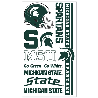 Michigan State Temporary Tattoos