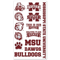 Mississippi State Temporary Tattoos