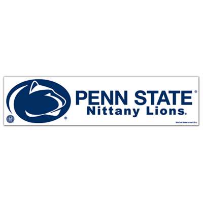 Penn State Nittany Lions Bumper Sticker - White