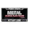 Penn State Nittany Lions Metal License Plate Frame - Carbon Fiber