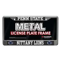 Penn State Nittany Lions Metal License Plate Frame - Carbon Fiber