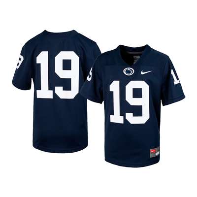 Nike Penn State Nittany Lions Youth Football Jersey - #19 Navy