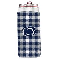 Penn State Nittany Lions Plaid Slim Coozie