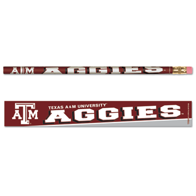 Texas A&m Pencil 6-pack