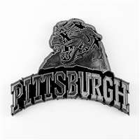 Pittsburgh Panthers Chrome Plastic Auto Emblem