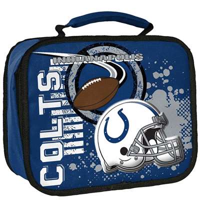 Indianapolis Colts NFL Accelerator 3D Graphics Glitter Lunch Bag