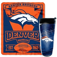 Denver Broncos Mug and Snug Blanket Giftset