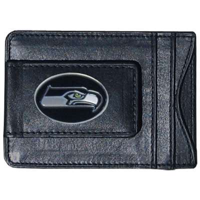 Seattle Seahawks Leather Cash & Cardholder