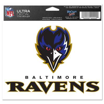 Baltimore Ravens and Orioles 2Pack 4 x 4 Logo Decal