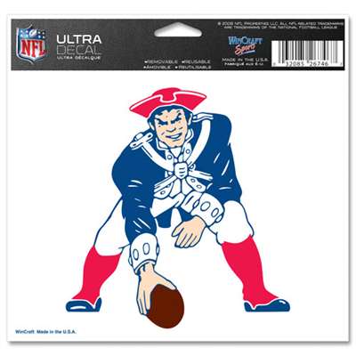 New England Patriots Ultra decals 5 x 6 