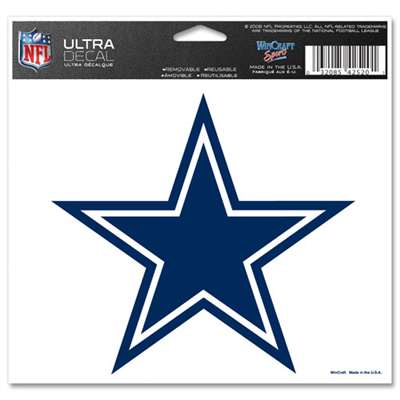 WinCraft Dallas Cowboys Decal 5x6 Ultra Color Star