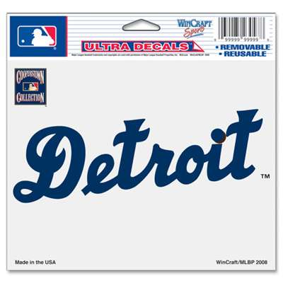 Detroit Tigers Ultra decals 5 x 6 - Orange D Logo