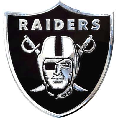 Oakland Raiders Chrome Auto Emblem