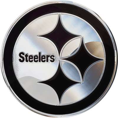 Pittsburgh Steelers Chrome Auto Emblem