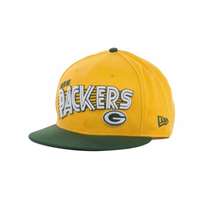 Green Bay Packers New Era 9Fifty Team Swoop Snap Back Hat