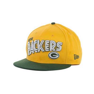 Green Bay Packers New Era 9Fifty Team Swoop Snap Back Hat