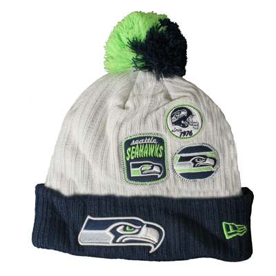 Seattle Seahawks New Era Vintage Knitter Beanie