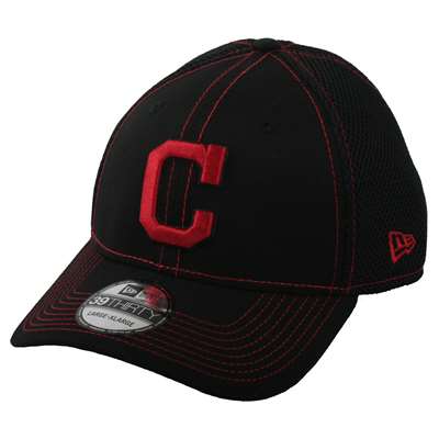 Cleveland Indians New Era 39Thirty Team Neo Hat - Black