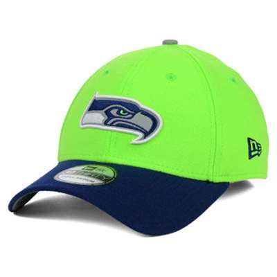 Seattle Seahawks New Era 39Thirty Hat - Neon