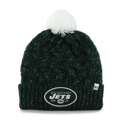 The Jets NFL Beanie with Yarn Pom