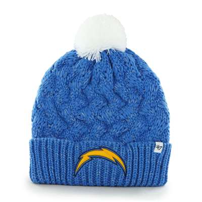 San Diego Chargers 47 Brand Womens NFL Fiona Cuff Knit Beanie