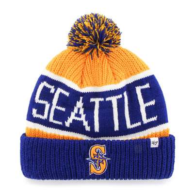 Seattle Mariners 47 Brand MLB Calgary Cuff Knit Beanie