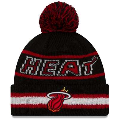 Miami Heat New Era Vintage Select Pom Knit Beanie