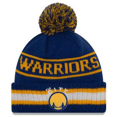 Golden State Warriors New Era Vintage Select Pom Knit Beanie