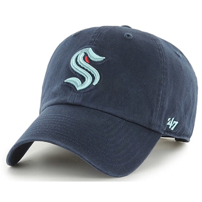 Seattle Kraken 47 Brand Clean Up Adjustable Hat