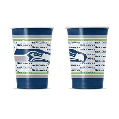 Seattle Seahawks Disposable Paper Cups - 20 Pack