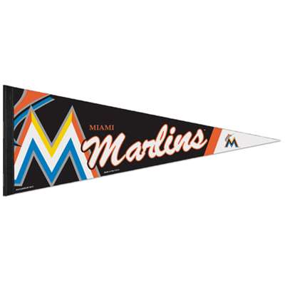 Miami Marlins 12 Team Color Flag Sign