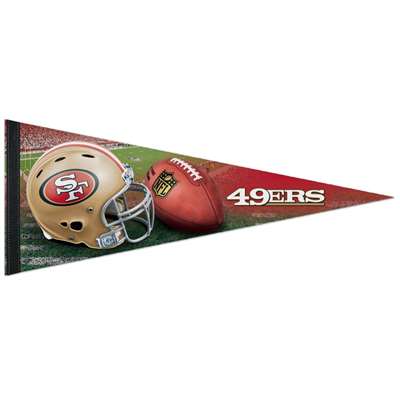 NEW San Francisco 49ers Pennant NFL Football 30” X 12”