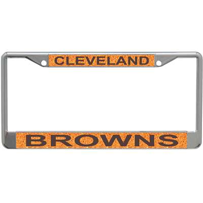 Cleveland Browns Full Color Super Stripe Inlay License Plate